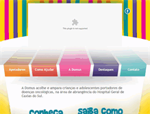 Tablet Screenshot of domusserragaucha.org.br